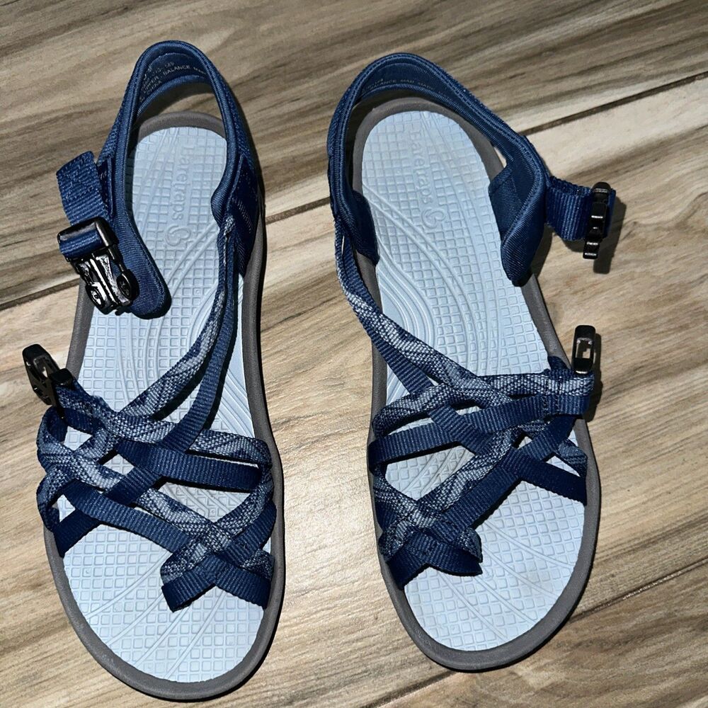 barestraps sandals Sz 8.5. Blue Color